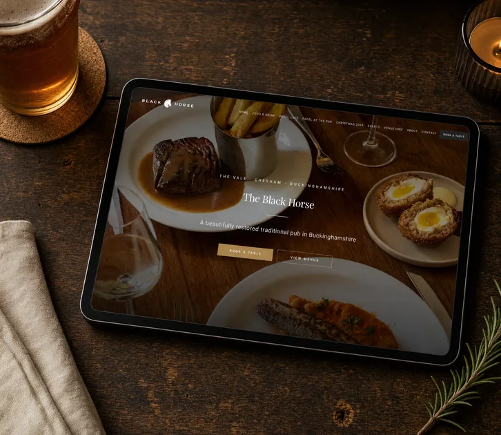 The Black Horse website