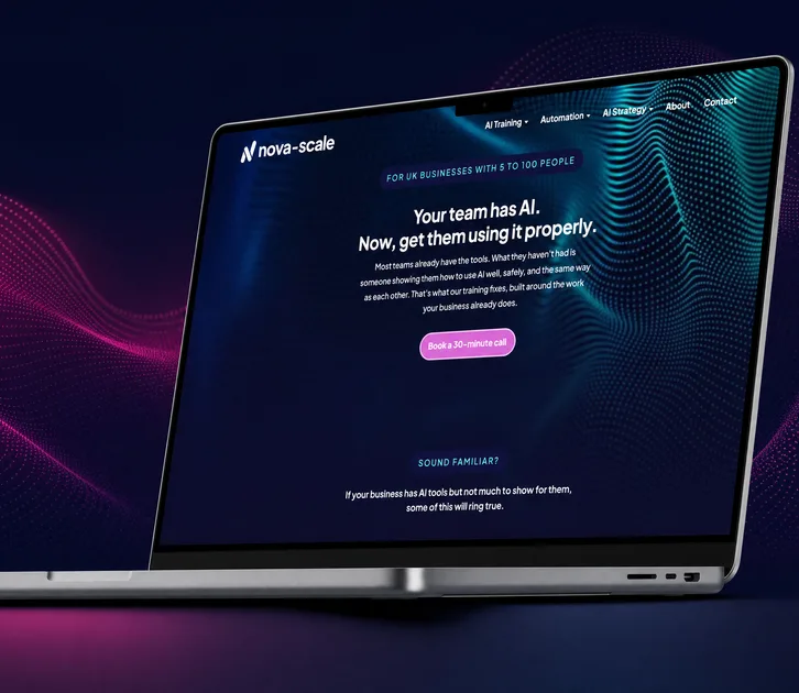 Nova Scale AI website