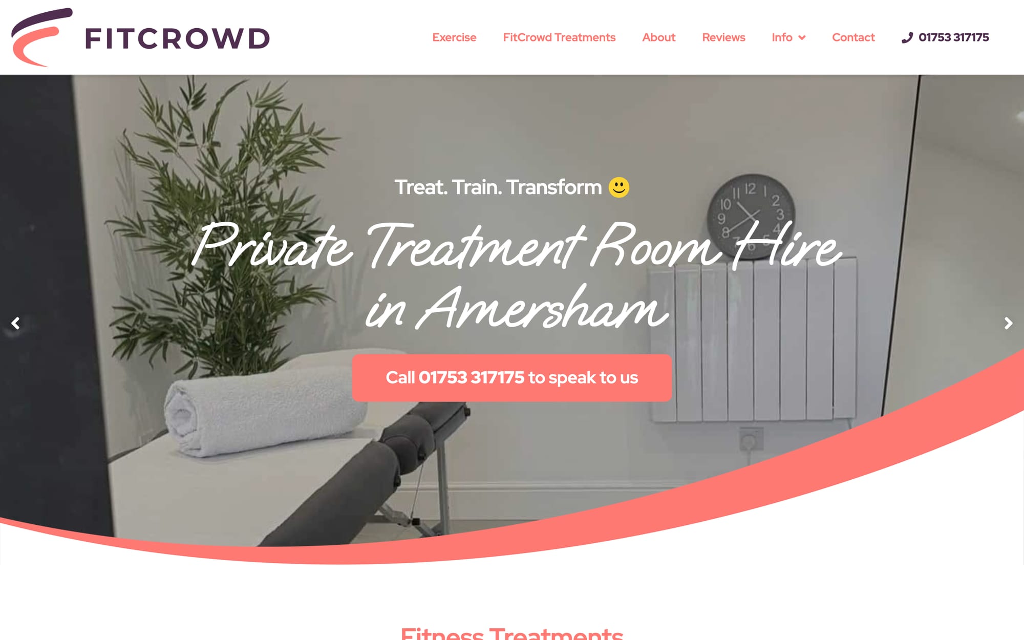 Treatments: sports therapy and room hire.