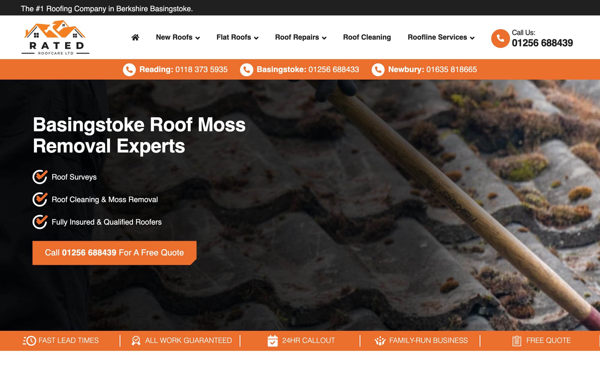 Moss removal in Basingstoke, one of 88 town pages.