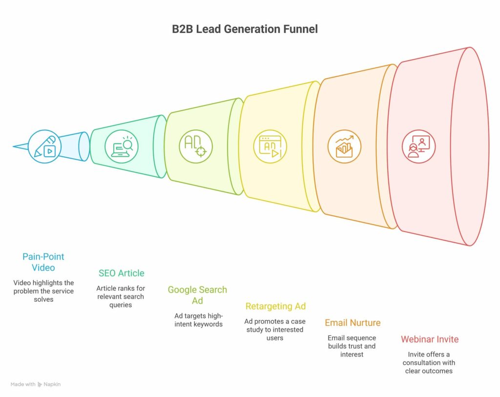 Service business generating leads Southampton